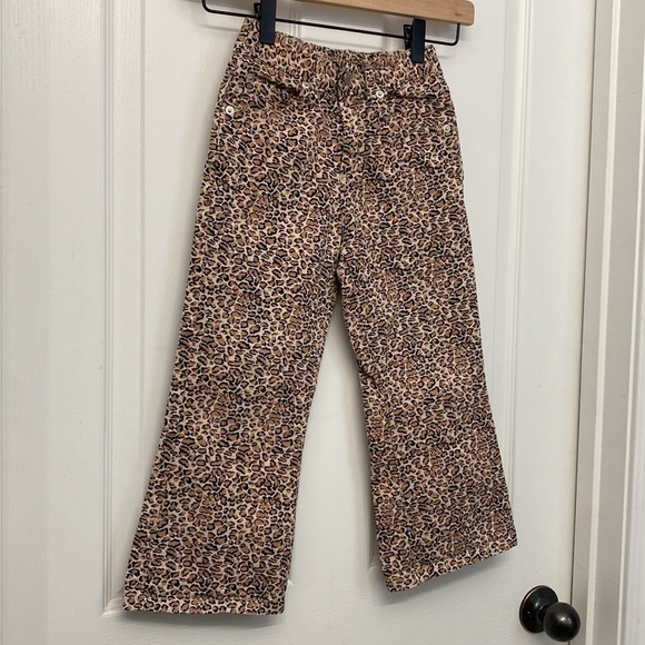 New Legends Girls Vintage Cheetah Print Denim Jeans Size 5 - Picture 2 of 13